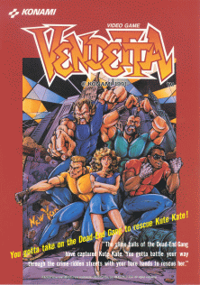 Vendetta (US, 4 Players ver. R) Arcade Game Cover